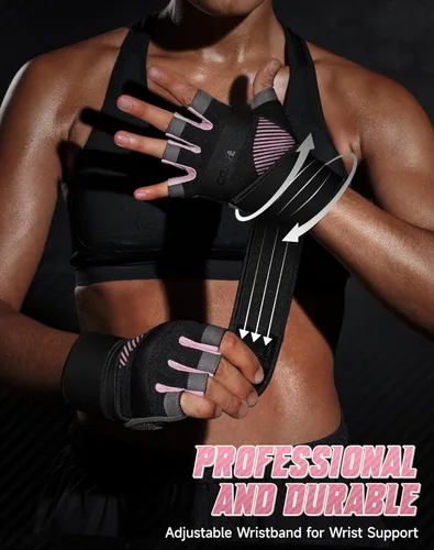 Miniatura 4 de Guantes de entrenamiento COFIT transpirables y antideslizantes, guantes de gimnasio para levantamiento de pesas para hombres y mujeres, agarre 6.