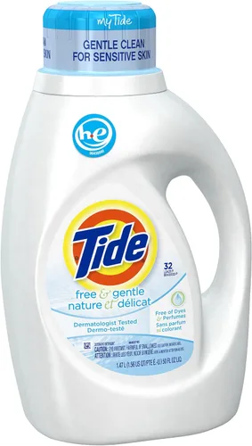 Miniatura 13 de Tide Free & Gentle - Detergente líquido suave para ropa, 64 cargas