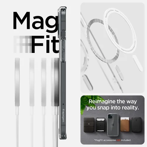 Miniatura 122 de Spigen Funda para iPhone 13 Mini, ultra híbrida MagFit [antiamarilleo] [compatible con Magsafe] - Transparente