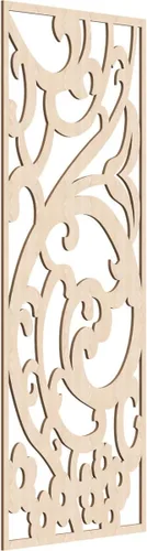 Miniatura 58 de Bridgewater - Paneles de pared decorativos de madera con calado, 9 3/8 pulgadas de ancho x 24 3/8 pulgadas de alto x 1/4 de alto, nogal