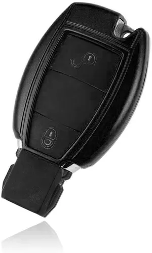 Miniatura 5 de Llavero iJDMTOY inteligente con carcasa brillante a control remoto con ajuste preciso para Mercedes Benz clase C E S M CLS CLK GLK GL, etc, Negro