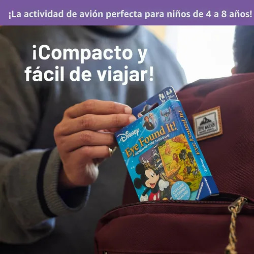 Miniatura 5 de Ravensburger Eye Found It! Juego de cartas del mundo de Disney - Divertido y educativo Spot It para niños pequeños, preescolares, niños y niñas de 3