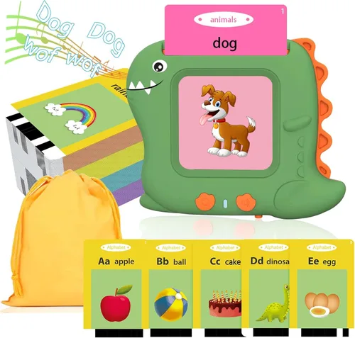 Miniatura 10 de Tarjetas didácticas parlantes para niños pequeños de 1, 2, 3, 4, 5 años, 224 palabras visuales, juguetes de aprendizaje de idiomas Montessori