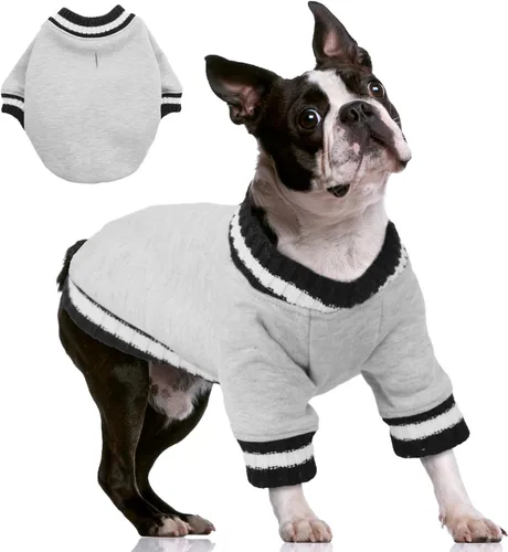 Miniatura 17 de FUAMEY Sudadera con capucha para perro - Suéter de forro polar para mascotas cálido de invierno, suave, lindo suéter azul para perrito, niño o niña