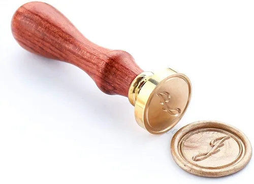 Miniatura 28 de VOOSEYHOME - Sello de cera, letra inicial escrita a mano con mango de palisandro, decoración en invitaciones, sobres de correo, tarjetas, libros