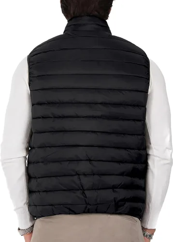 Miniatura 3 de Polu Chaleco acolchado para hombre, sin mangas, con cremallera, ligero, cálido, con bolsillos