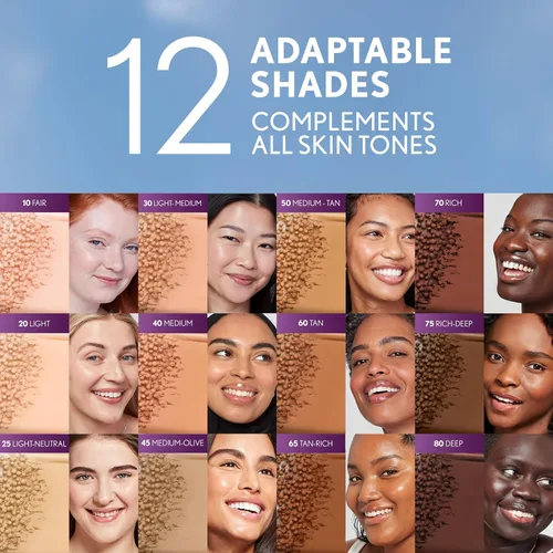 Miniatura 6 de Covergirl Simply Ageless - Base de maquillaje en esencia perfeccionada para la piel, 10 Fair, Maquillaje híbrido para el cuidado de la piel