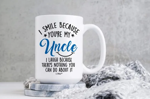 Miniatura 3 de Smile Aunt Uncle Parent (1, 15 oz, azul tío azul)