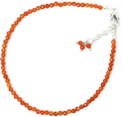 Miniatura 114 de Gempires - Pulseras de cuentas de piedras preciosas hechas a mano, ligeras, de cristal, para uso diario, hipoalergénicas, de 8 pulgadas, chapadas