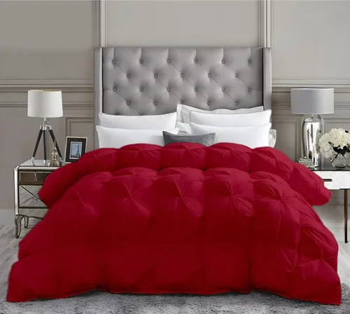 Miniatura 17 de Lujoso para todas las estaciones – Colección de hotel – Estilo Pintuck – 100% algodón orgánico tamaño Twin XL 68 x 92 pulgadas, edredón plisado de 1