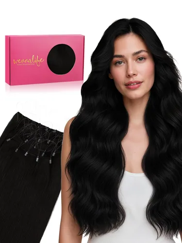 Miniatura 17 de WENNALIFE Extensiones de cabello humano real, 20 pulgadas, 3.53 onzas, color marrón chocolate, trama, cabello Remy atado a mano, extensiones