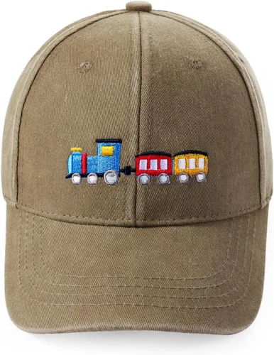 Lindas gorras de béisbol bordadas para niños y niñas, de algodón lavado, ajustable, estilo vintage, snapback, para niños y niñas, de 3 a 8 años