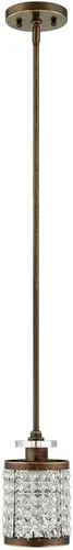 Miniatura 4 de Livex Lighting 50560-91 Gramercy Mini colgante de 1 luz, níquel cepillado