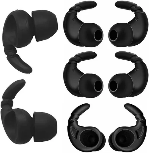 JNSA Punta de oreja antideslizante para auriculares deportivos de repuesto, aletas de oreja, adaptadores de repuesto para auriculares intraurales de