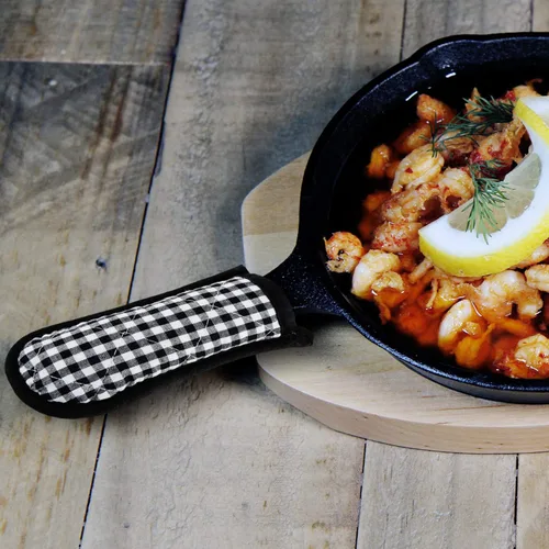 Miniatura 4 de Patelai 4 fundas para mango de sartén de hierro fundido, fundas resistentes al calor, funda para sartén caliente, soporte antideslizante