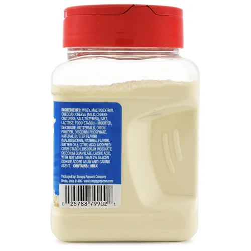 Miniatura 2 de Snappy Condimento para palomitas de maíz con queso cheddar blanco, 12 onzas, distintivo mezclador de sabor cremoso, sin MSG añadido