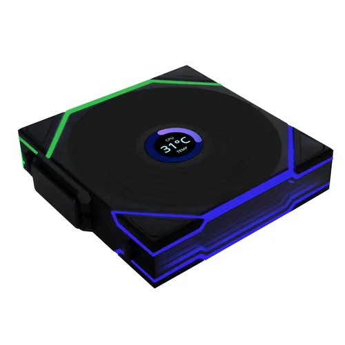 Miniatura 22 de Lian Li UNI - Ventilador Fan TL LCD Inalámbrico 120-Paquete Único-Señal Inalámbrica de 2.4 GHz, Ventilador ARGB-Espejo Infinito-Cadena de Margarita