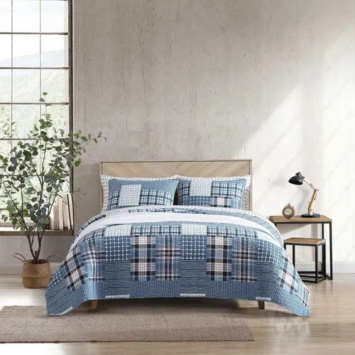 Miniatura 11 de Eddie Bauer - Juego de edredón twin, ropa de cama de algodón naturalmente suave con una sensación ligera para comodidad durante todo el año