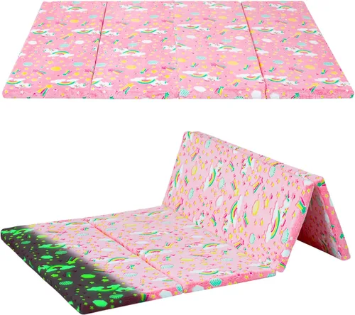 Miniatura 12 de MeMoreCool Colchón de Piso para Niños, Tapete de Juego Tapete Muscular Grande 6x4 Pies, Colchón Futon de Espuma Engrosada para Sala de Juegos, Gris