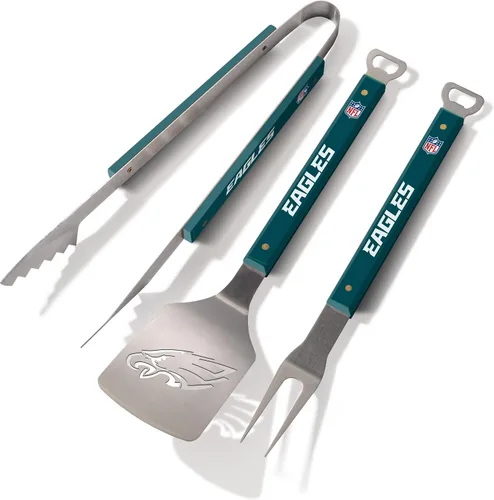 YouTheFan NFL Spirit Series - Juego de barbacoa de 3 piezas