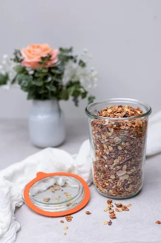 Miniatura 2 de WECK 743 Tarro de Molde - Iniciador de Masa Madre con Boca Ancha - Adecuado para Enlatado y Almacenamiento - 2 Tarros de Masa Madre con Tapas