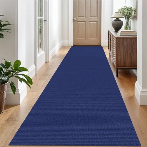 Miniatura 151 de EARTHALL Alfombra de pasillo 3x14 pies, alfombras lavables extra largas para pasillos, tejidas, antideslizante, alfombra trenzada para entrada