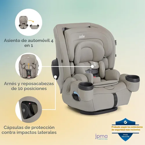 Miniatura 2 de Joie Saffron SI Asiento de Coche 4 en 1 – Asiento de Coche para Bebés a Niños Pequeños a Niños Grandes - 4 Modos, Reposacabezas y Arnés de 10