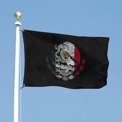 Miniatura 2 de Bandera mexicana de 3 x 5 pies, para interiores y exteriores, impresión de una sola cara, a prueba de decoloración, color 3
