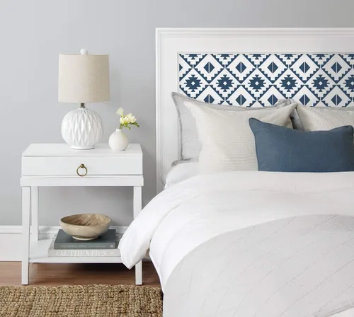 Miniatura 6 de NextWall Papel tapiz autoadhesivo de azulejos del suroeste de imitación Azul marino