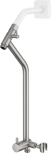 G-Promise Desviador de ducha totalmente de metal con soporte bajo, extendido de 13.5 pulgadas, válvula desviadora de 3 vías con modo de pausa para