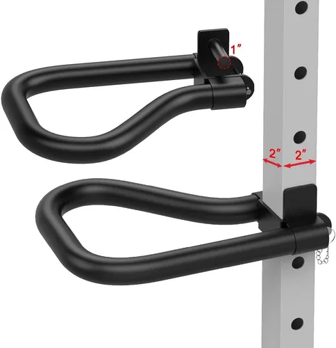 Kipika Accesorio de estante de potencia para orificios de 5/8" y 1" - Equipo de gimnasio para casa resistente para estante de sentadillas de 2x2 o