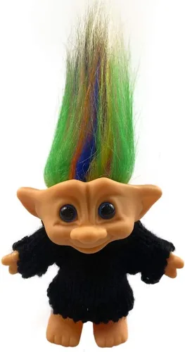Yintlilocn Muñecas Troll retro de 3.9 pulgadas, muñecas Troll vintage de los años 80 | Adorable cromático para colecciones, proyectos escolares,