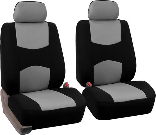 Miniatura 40 de FH Group - Juego de fundas de asientos para automóvil, de tela beige, para SUV, sedán y camioneta, para asientos de respaldo bajo con reposacabezas
