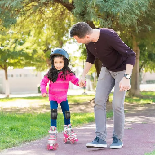 Miniatura 2 de Nattork - Patines de ruedas para niñas, patines cuádruples ajustables en 4 tallas con todas las ruedas iluminadas - El mejor regalo de cumpleaños