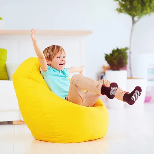 Miniatura 6 de JAKIDAR Paquete de 12 calcetines de algodón para bebés, calcetines para niños pequeños, antideslizantes, parte inferior