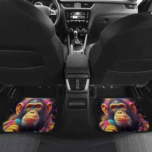 Miniatura 4 de Juego de 4 alfombrillas estéticas para automóvil, diseño moderno y fresco, para todo tipo de clima, para camión, SUV, minivanes, para hombre y mujer