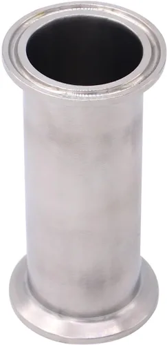 Miniatura 2 de Dernord - Tubo de bobina sanitaria con extremos de abrazadera, tubo redondo liso de acero inoxidable 304 con abrazadera triple de 3.81 cm
