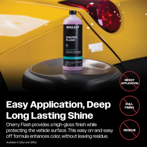 Miniatura 7 de Malco Cherry Flash - Cera de pasta líquida para autos – Protege y dale brillo a tu vehículo/La forma más fácil de encerar manualmente tu auto/Brillo