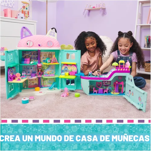 Miniatura 9 de Spin Master Gabby's Dollhouse Sala de Carnaval de Kitty Narval, con figura de juguete, juguetes sorpresa y muebles de casa de muñecas, juguetes