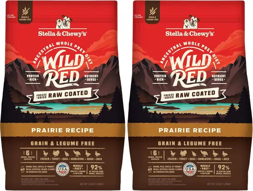 Miniatura 16 de Stella & Chewy's Wild Red Comida seca para perros con revestimiento crudo, alta proteína, sin cereales ni legumbres, receta para el océano, 3,5 lb