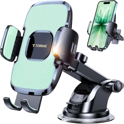 Miniatura 10 de TORRAS [Ultraduradero] Soporte universal para teléfono celular para automóvil, soporte universal para teléfono de automóvil, ventilación