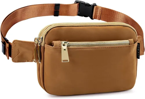 Miniatura 7 de ZORFIN Riñonera para mujeres y hombres, riñonera de moda con correa ajustable para exteriores, entrenamiento, viajes, casual, correr, senderismo