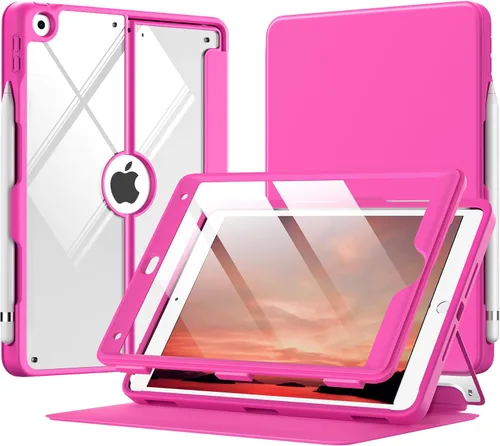 Miniatura 14 de MoKo Funda para iPad de 9ª generación con soporte para lápices, funda para iPad de 8ª/7ª generación de 10.2 pulgadas, protector de pantalla