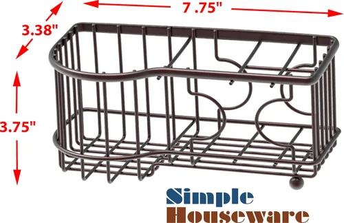 Miniatura 5 de Simple Houseware Soporte para cepillos de dientes multifuncional de 6 ranuras, bronce