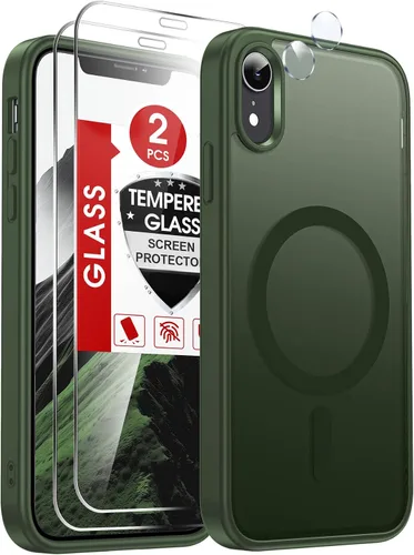 Miniatura 56 de LeYi Funda para iPhone XR: con protector de pantalla X2 + 2 funda para cámara [compatible con MagSafe] Funda protectora magnética i iphoneXR