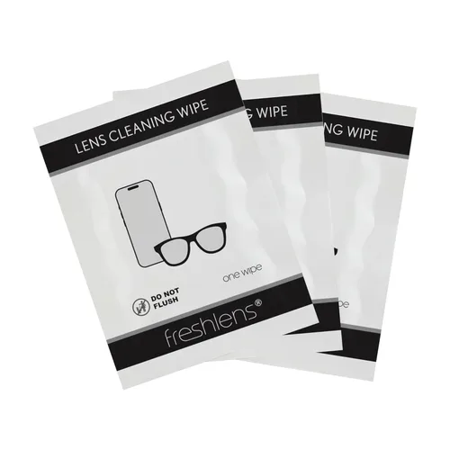 FRESHLENS Toallitas de limpieza – Toallitas para lentes, gafas de sol y teléfono celular – Sin arañazos – Toallas prehumedecidas sin rayas –