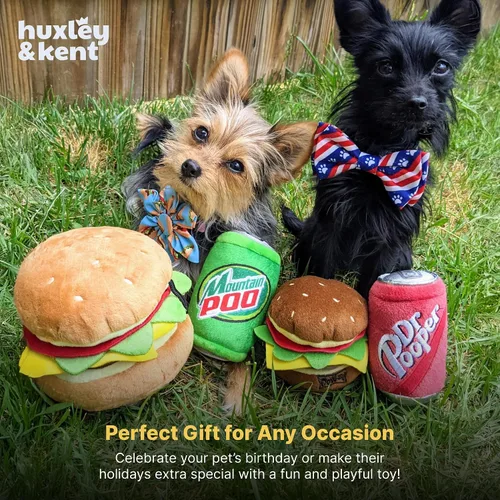Miniatura 8 de Huxley & Kent Juguete Divertido para Perros con Silbato – Juguetes de Felpa Power Plush con Silbato para Perros Pequeños, Medianos y Grandes