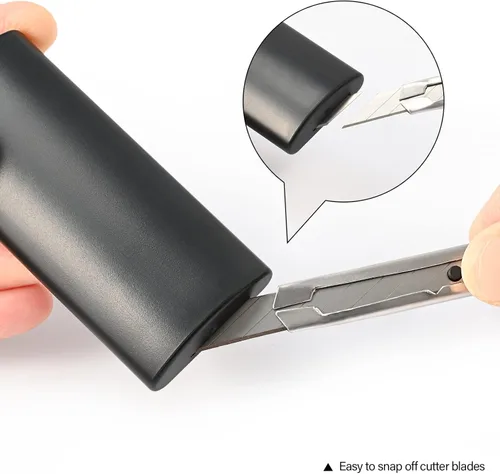 Miniatura 2 de FOSHIO Caja de almacenamiento negra del envase de la eliminación de la cuchilla de afeitar 30 grados Snap Off Cuchillos utilitarios Banco
