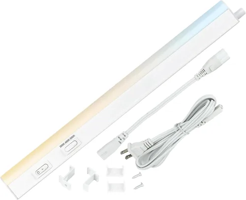 Sunlite Iluminación LED para debajo del gabinete, enchufe de 12 pulgadas enlazables debajo de la encimera para cocina, 16 vatios, 120 voltios, 1600