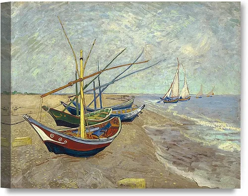 Miniatura 109 de Serie de pinturas de Vincent Van Gogh (favoritos). Reproducción de arte clásico de Van Gogh, impreso en lienzo Noche estrellada